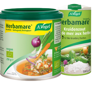 A.Vogel Herbamare Original Kruidenzout 500GR   Bouillonbasis 250GR Combiverpakking 2ST