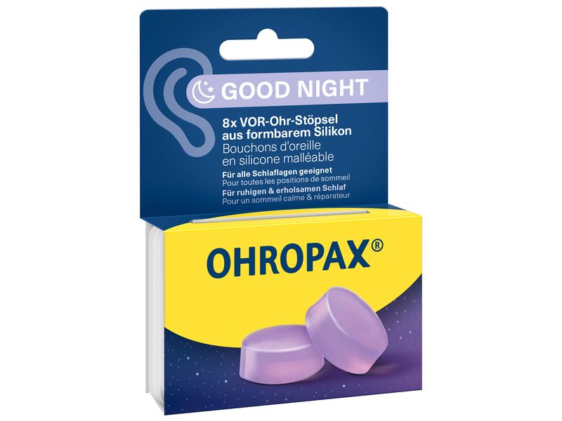 Ohropax Silicon Good Night 8 Stück Ohrstöpsel