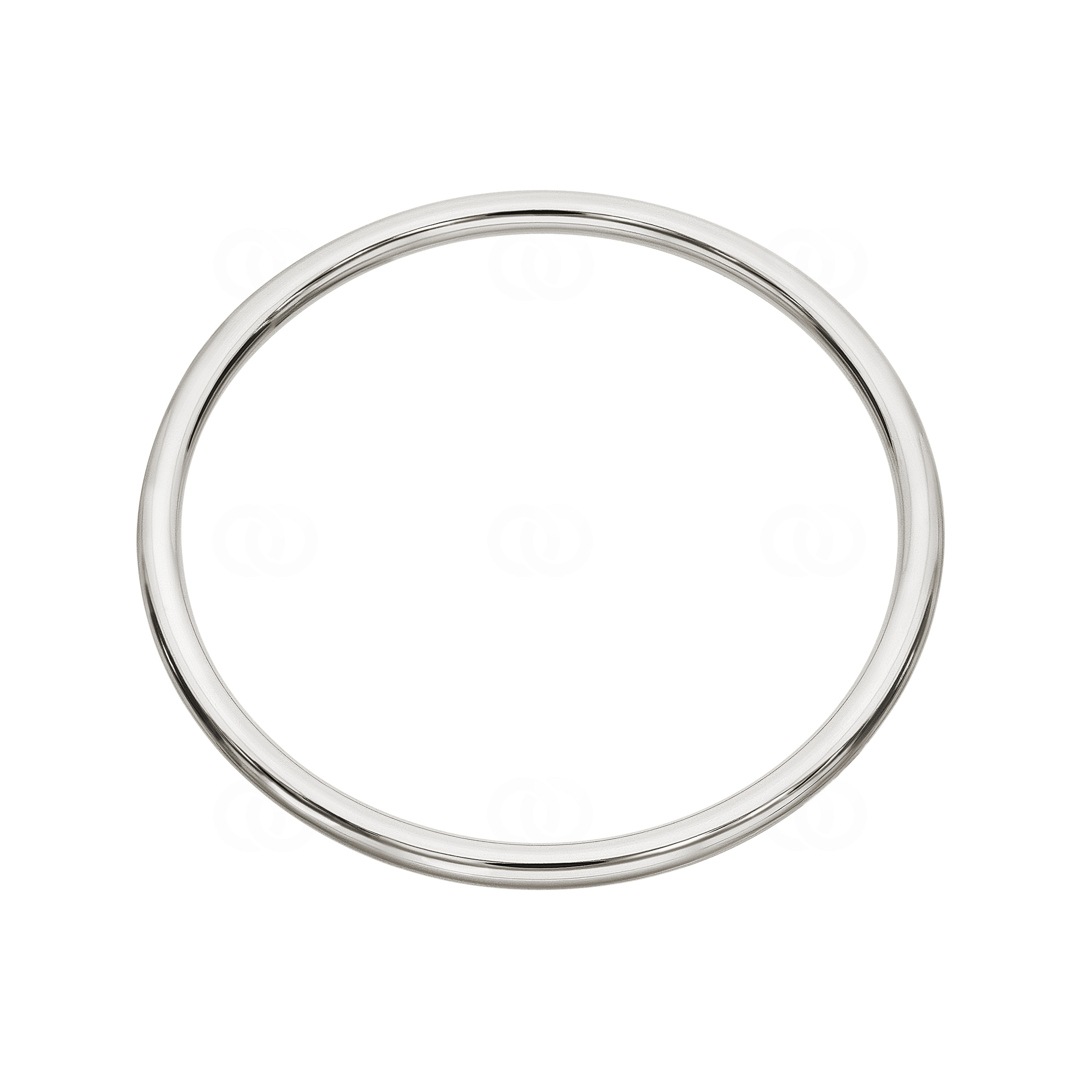 Armreif rund 925 Silber rhodiniert 4.0mm