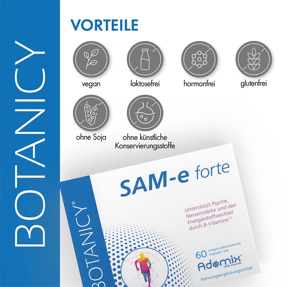 Botanicy - SAM-e forte mit ADOMIX & Kräutern