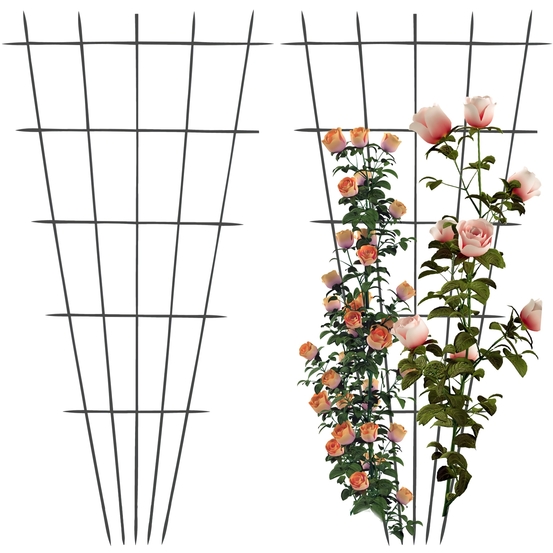 Eventail, en acier - l.75 x H.200 cm