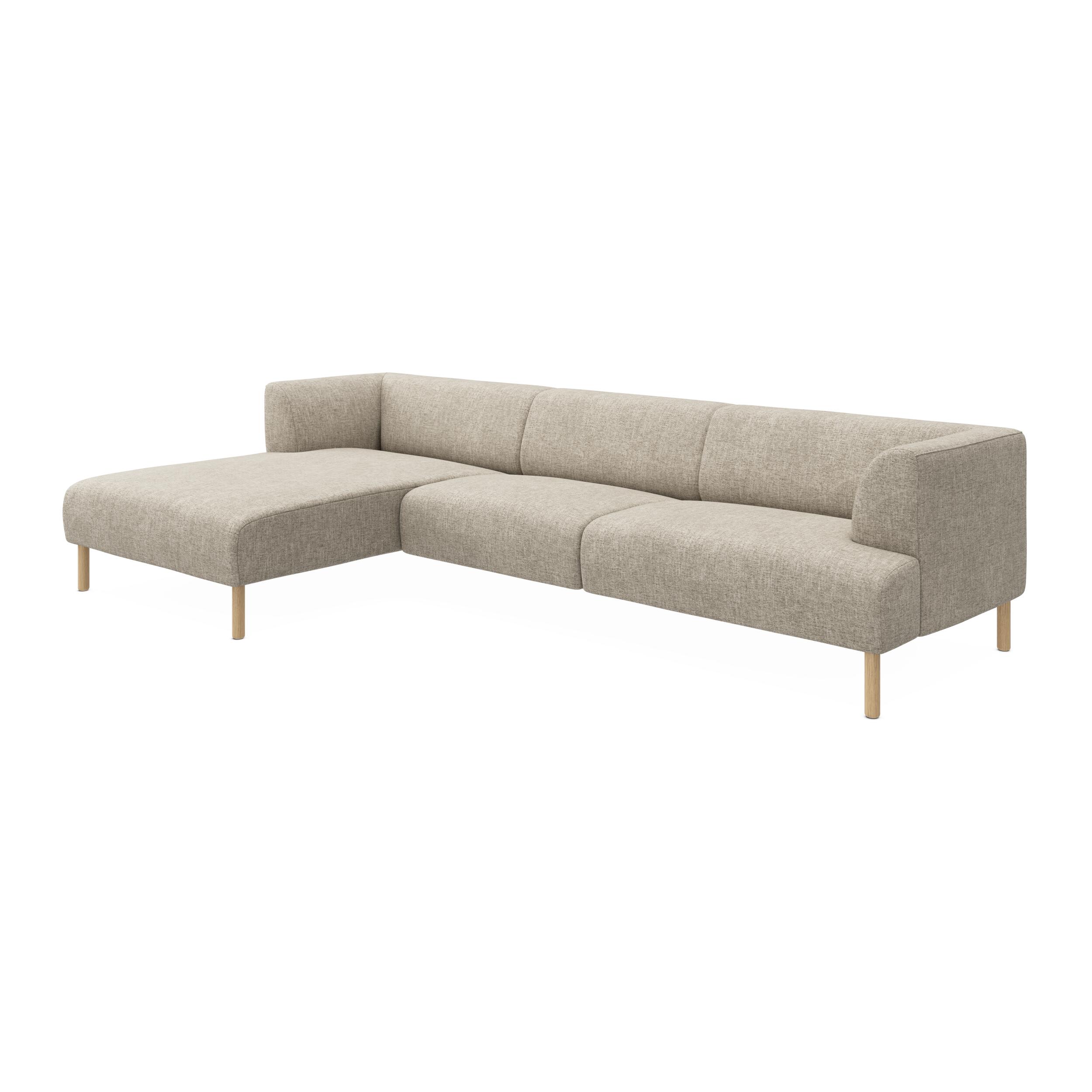 Teron venstrevendt sofa med chaiselong