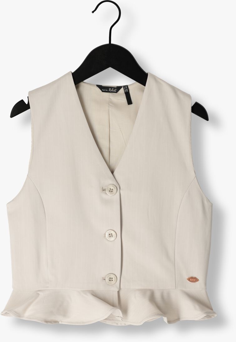 NOBELL grijze nobell gilet timy girls fancy pinstripe gilette silver grey
