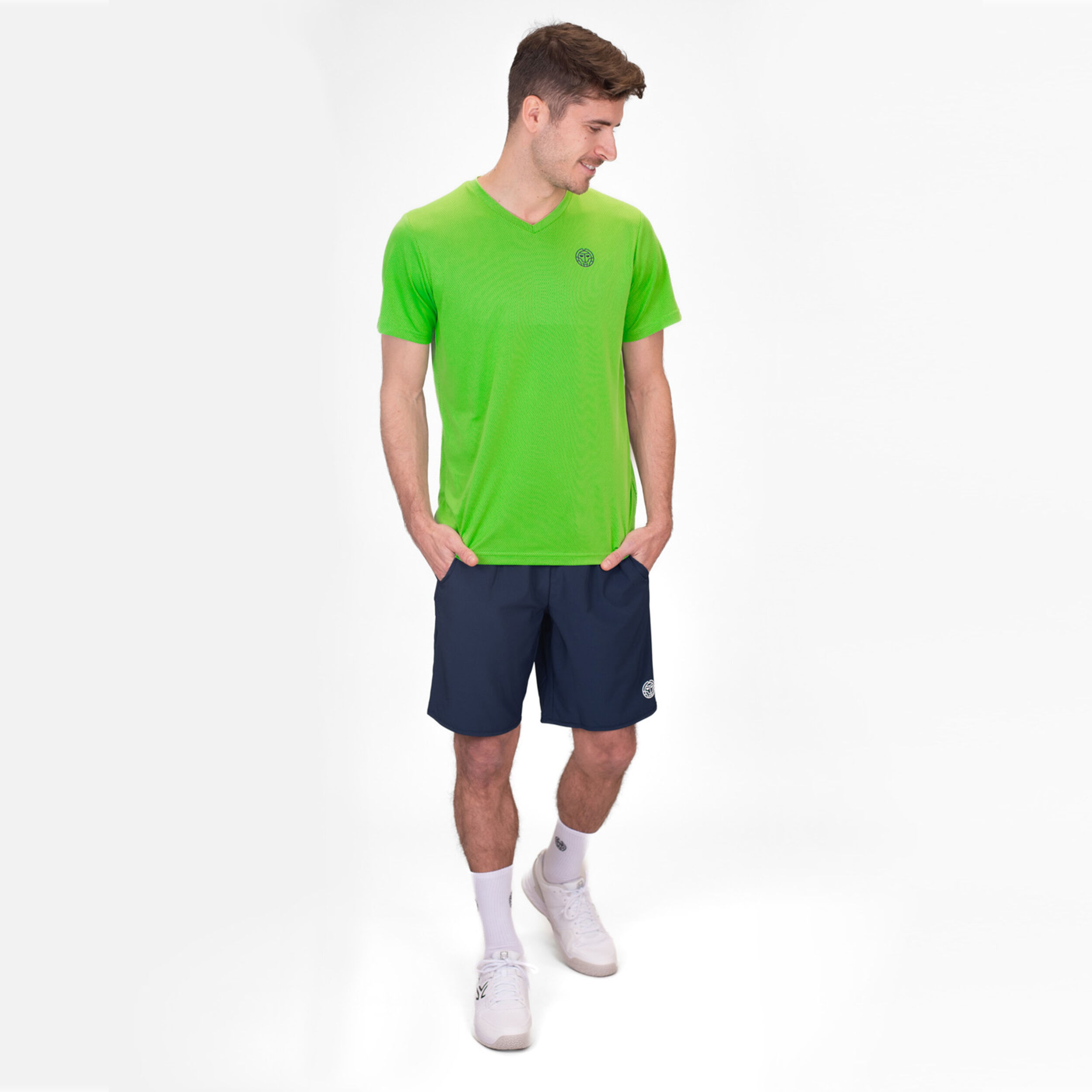 BIDI BADU Crew 9in Shorts Hommes - Bleu Foncé