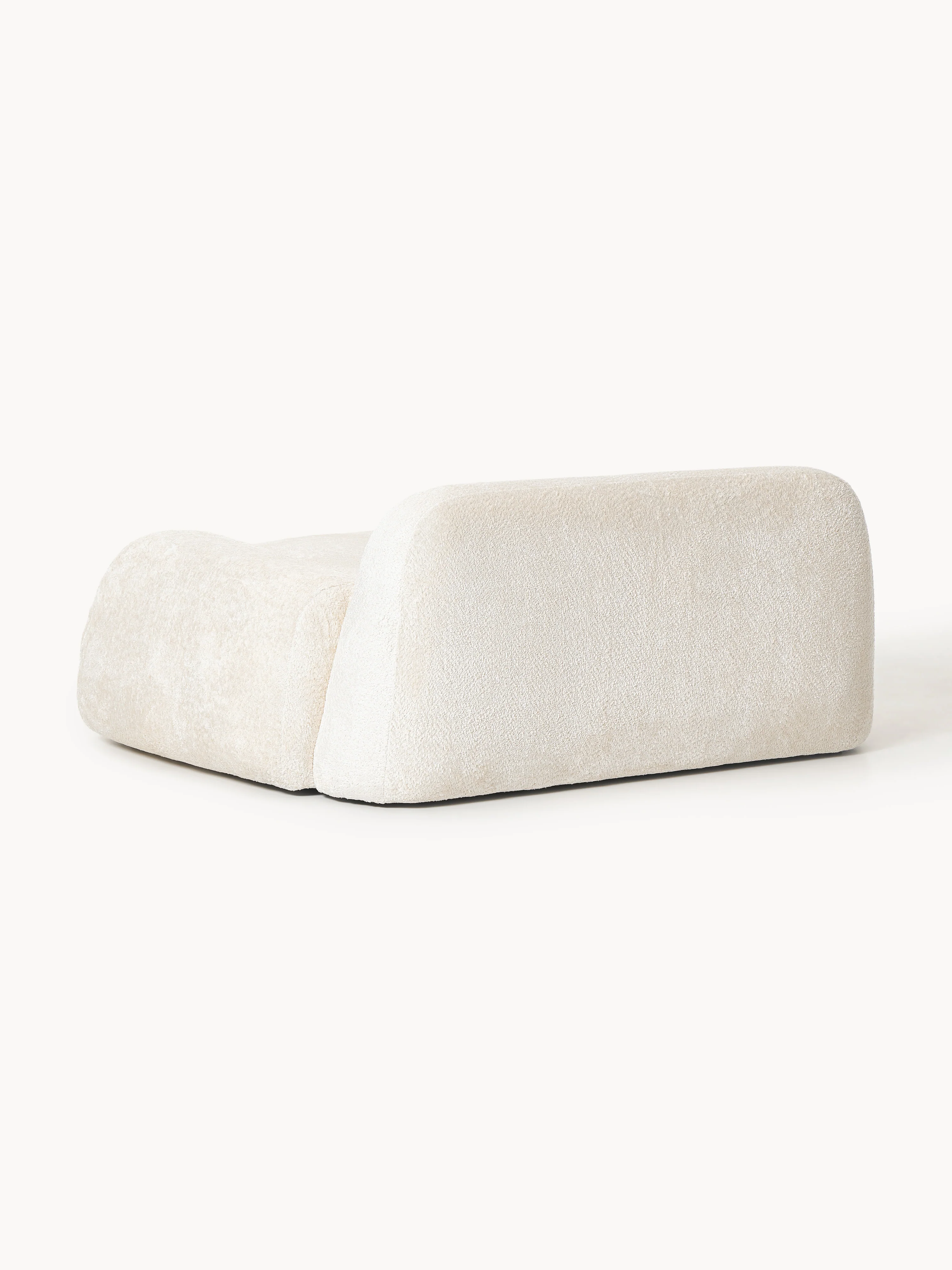 XL teddy bouclé loungestoel Wolke