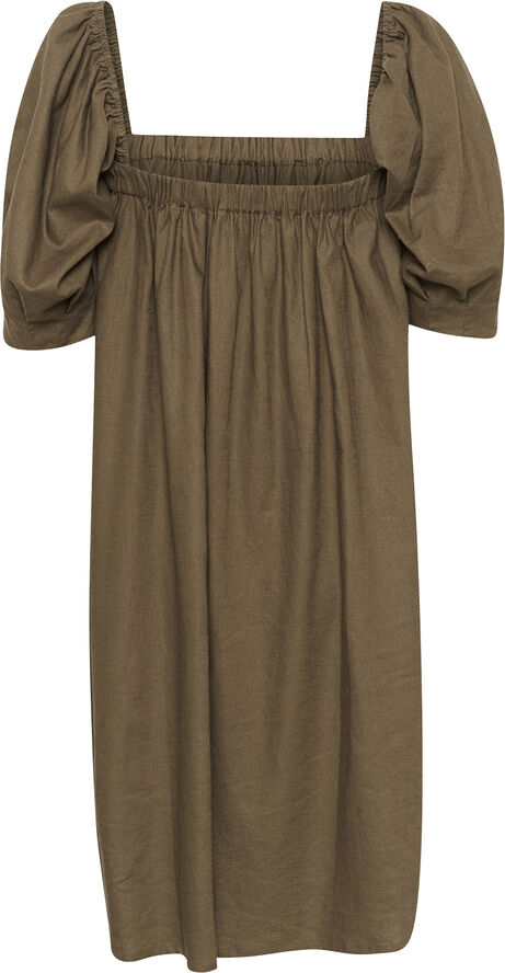 Gestuz LizaGZ linen short dress Stone gray