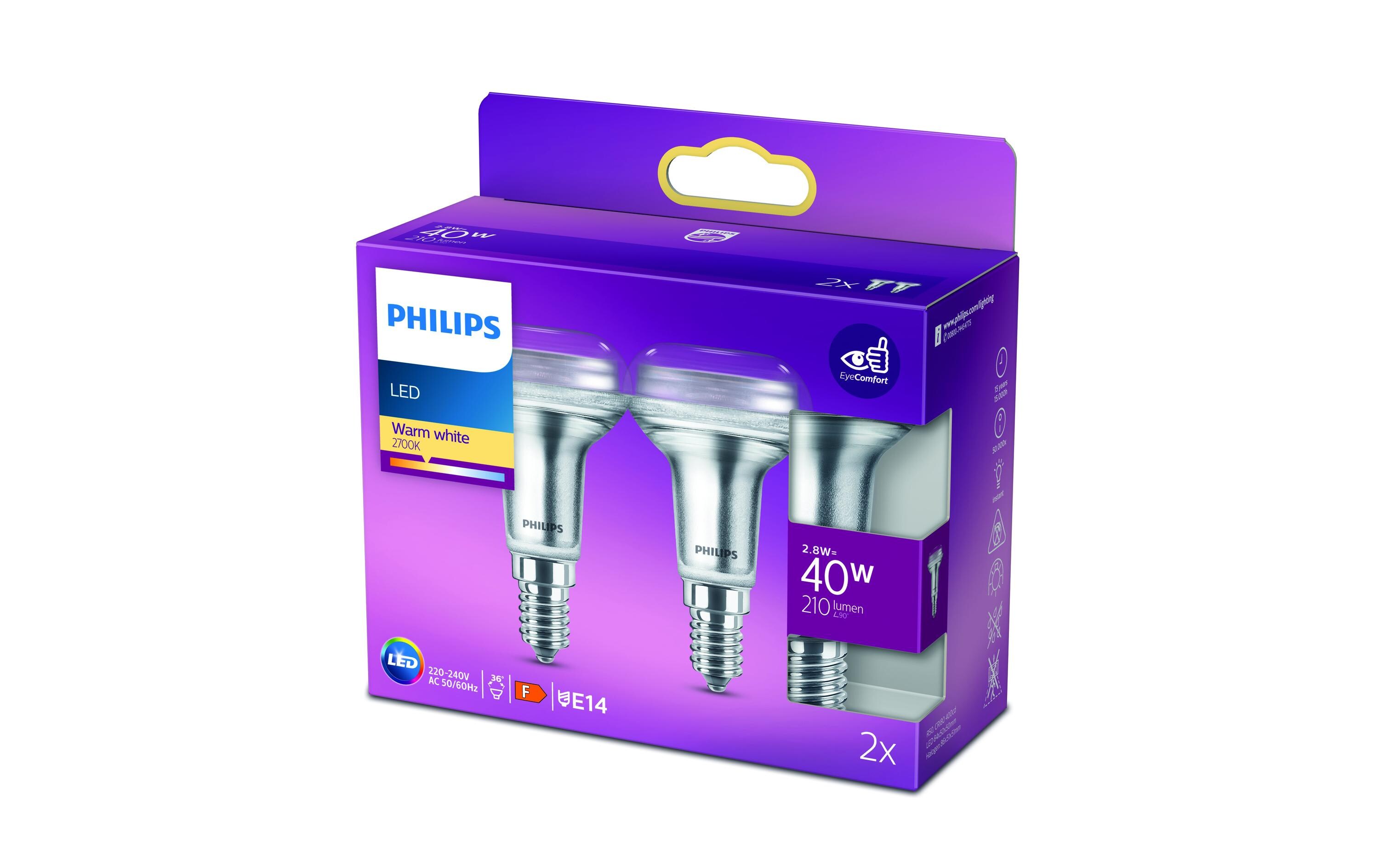 Lampe LEDcla 40W E14 R50 WW ND 2PF 36D WarmweissLeuchtmittel R50 mit klarem Glas