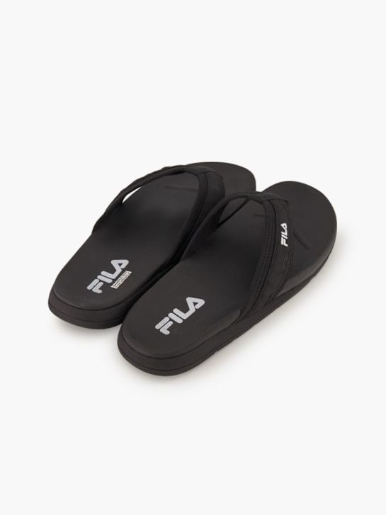 FILA Pantoletten-Zehentrenner Schwarz