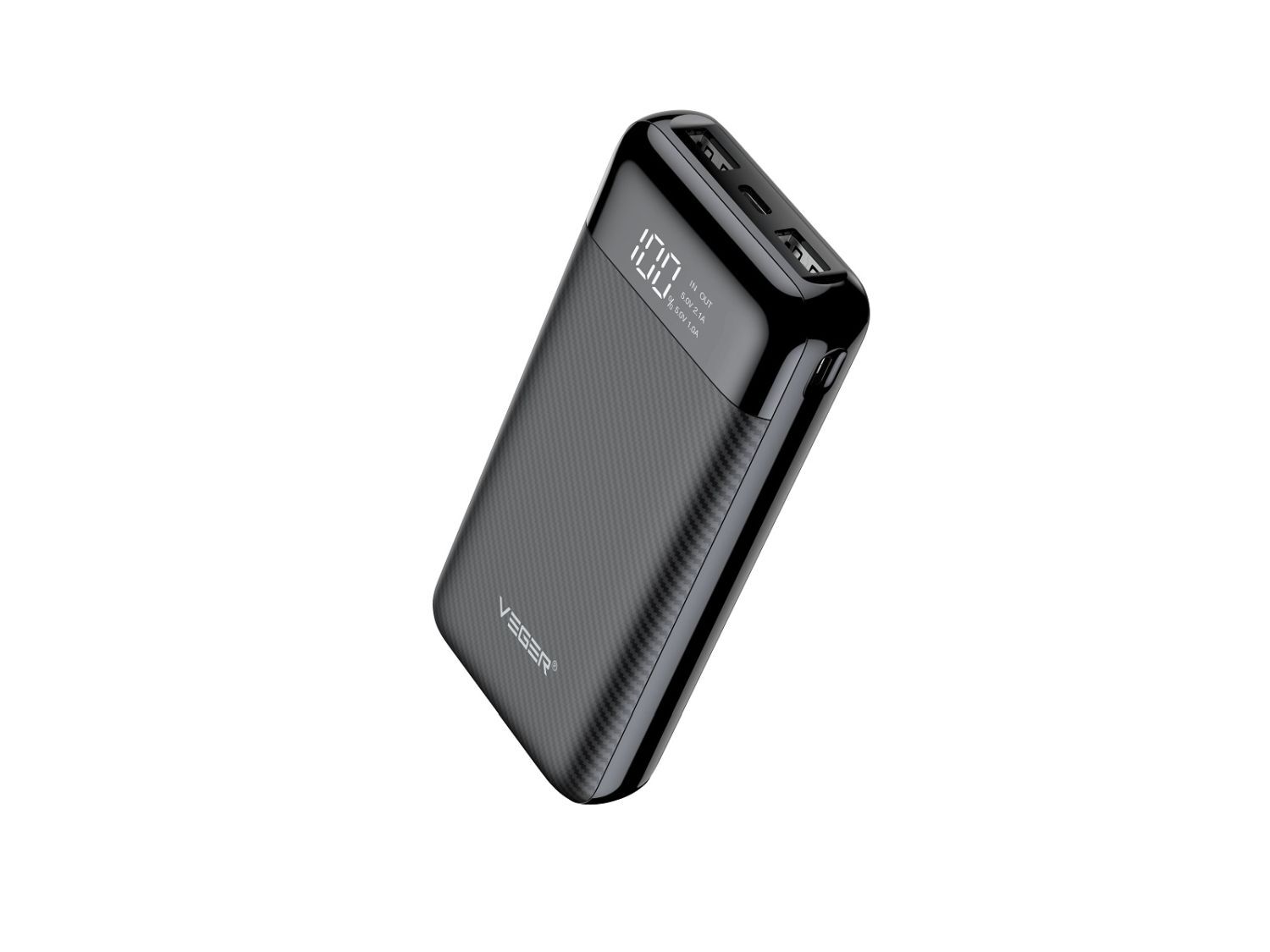 Powerbank L21 - 20 000mAh LCD Micro-USB, USB-C und 2x USB