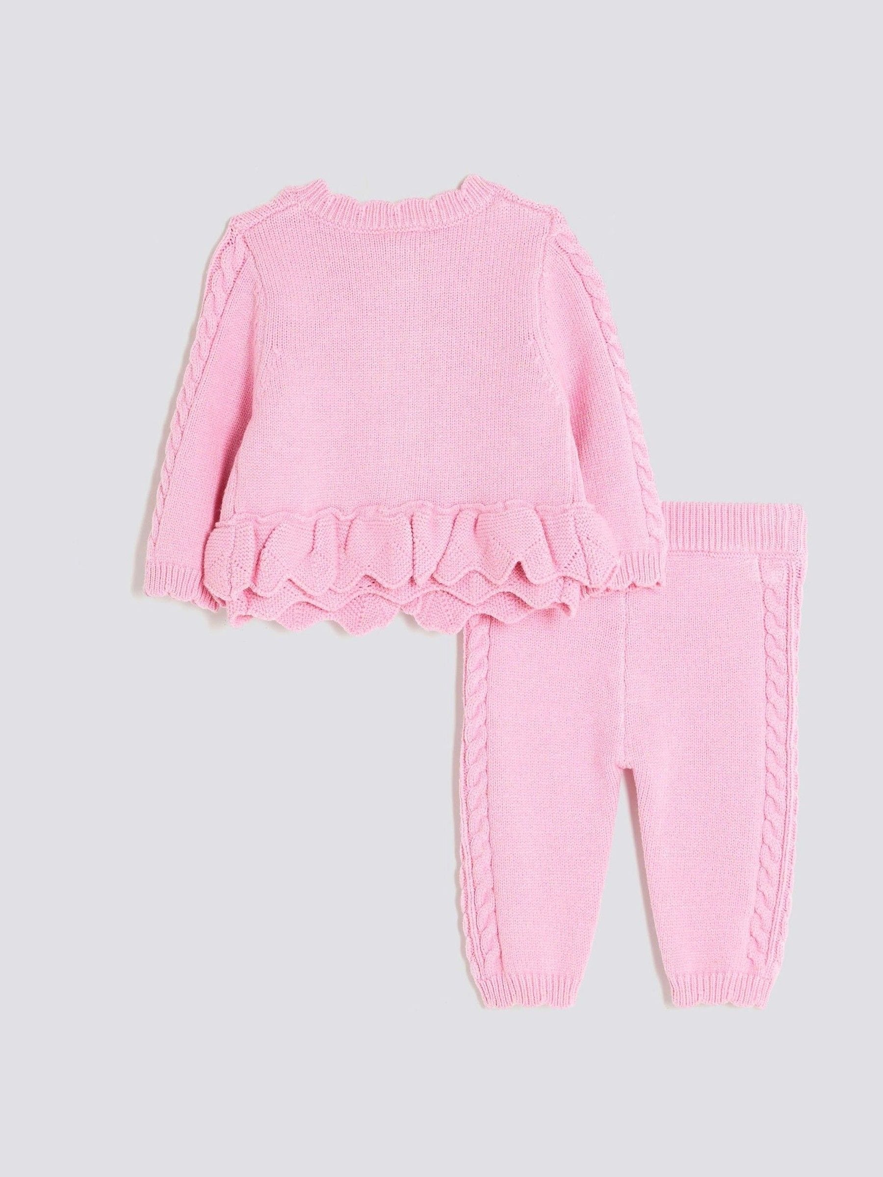 Roze - River Island vest met peplum voor babymeisjes