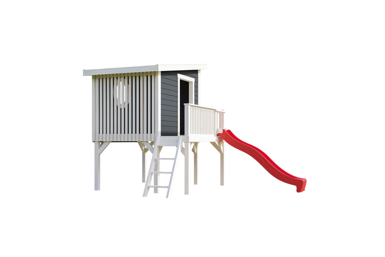 Kinderspielhaus TIVOLI 1 - carbongrau - 160x230 cm