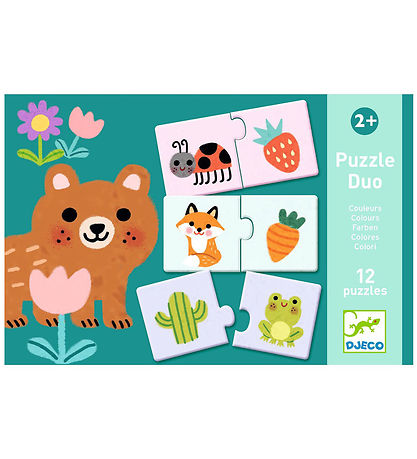 Djeco Puzzlespiel - 24 Teile - Duo - Farben