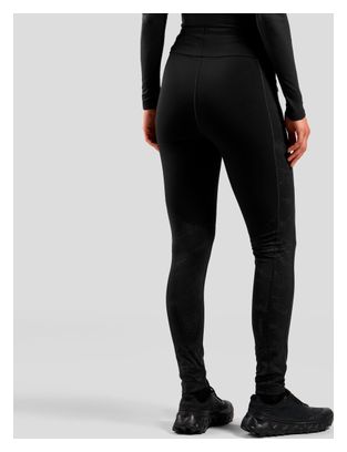 Collant Long Running Femme Odlo Zeroweight Warm 2.0 Reflective Noir