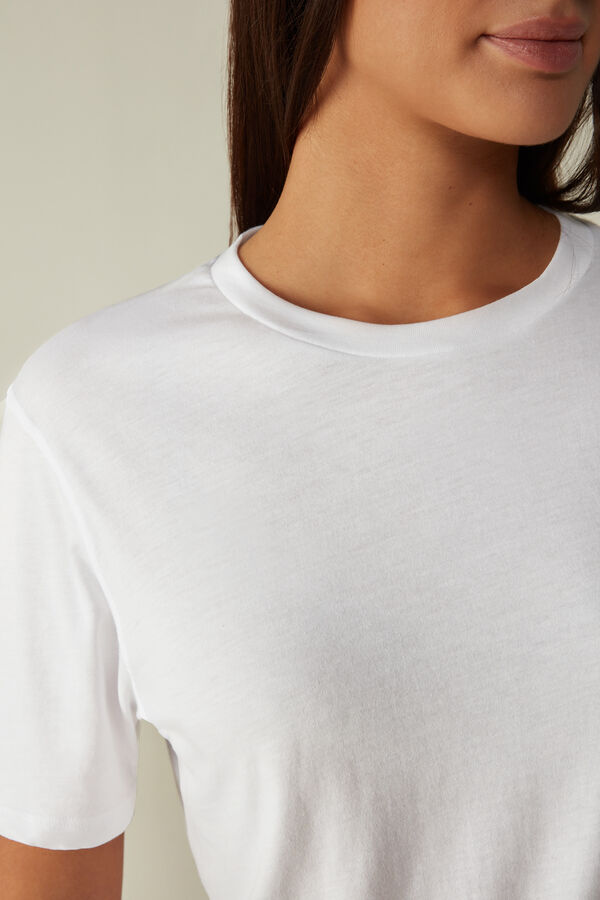 Camiseta de manga curta em algodão Supima®