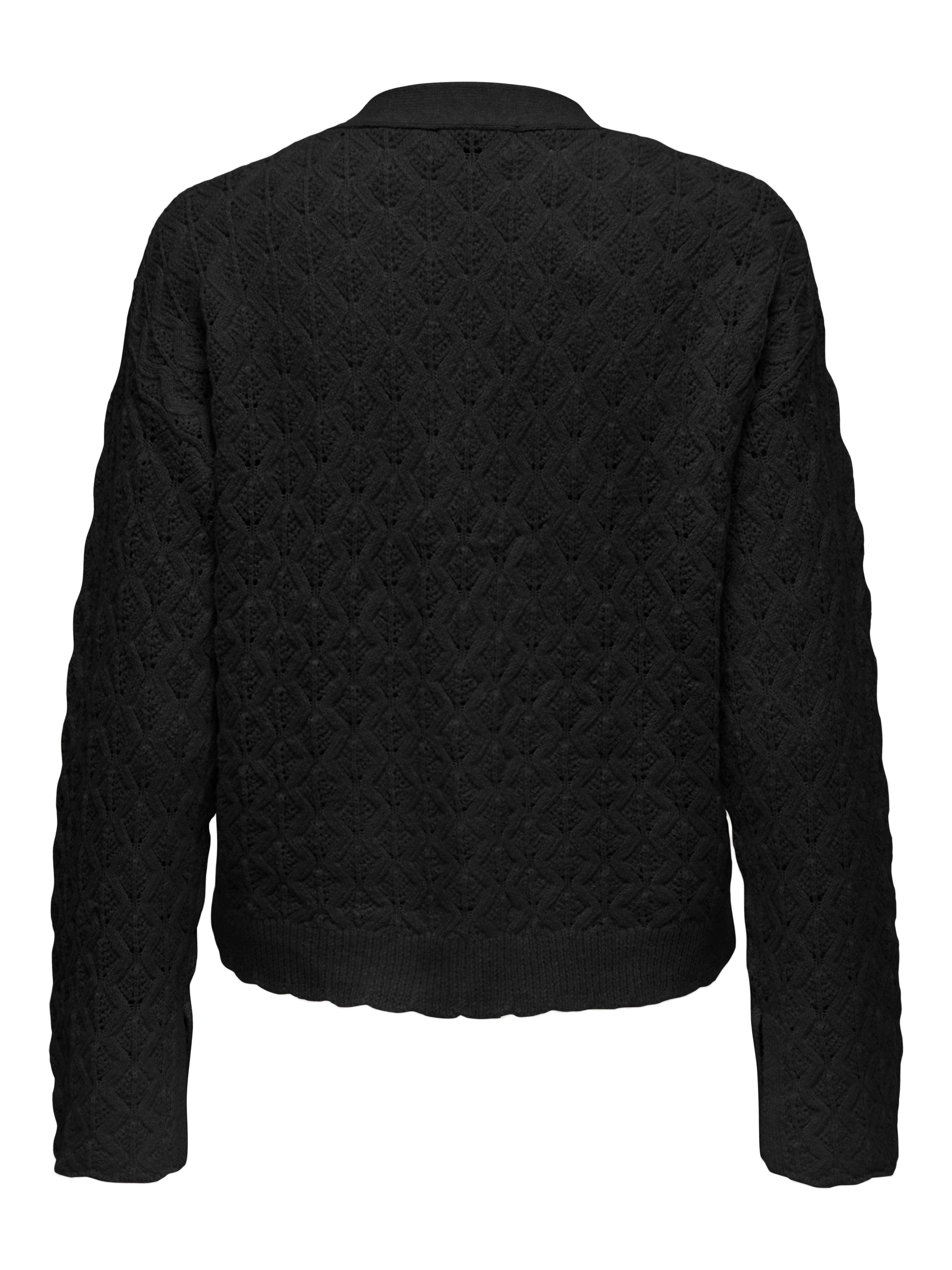 ONLLIANA Strickjacke Black