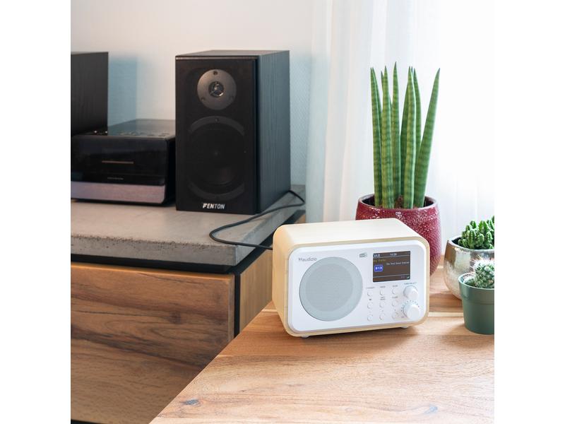 Audizio DAB  Radio Milan Weiss DAB  Radio mit Bluetooth