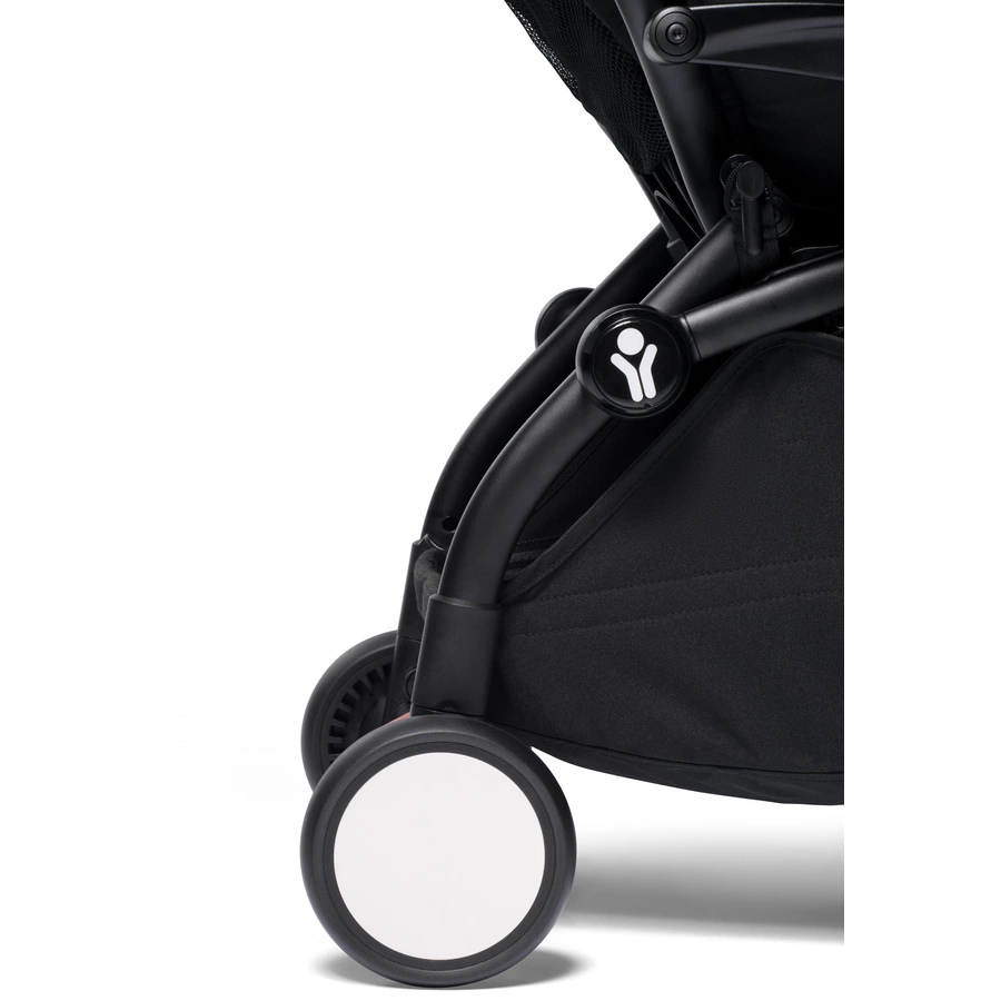 BABYZEN Kinderwagen YOYO2 6+ Black mit Textilset Air France Blue