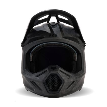 Casque cross Fox V3 RS CARBON SOLID 2024 - Noir