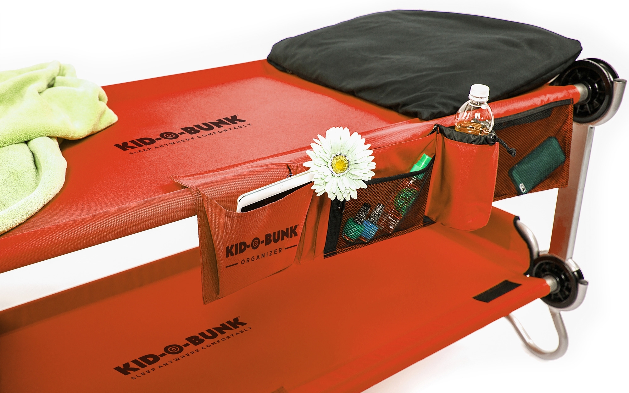Disc-O-Bed Seitentasche / Organizer für  Kid-O-Bed Einzelbett rot
