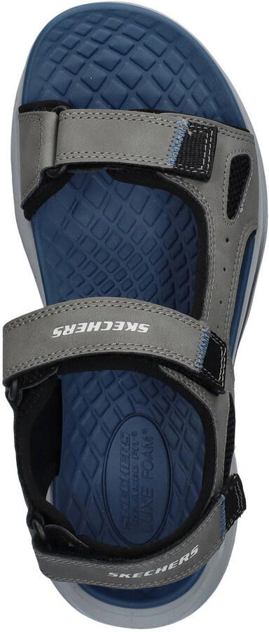 Skechers Glide-Step Orvan imitatieleren sandalen grijs