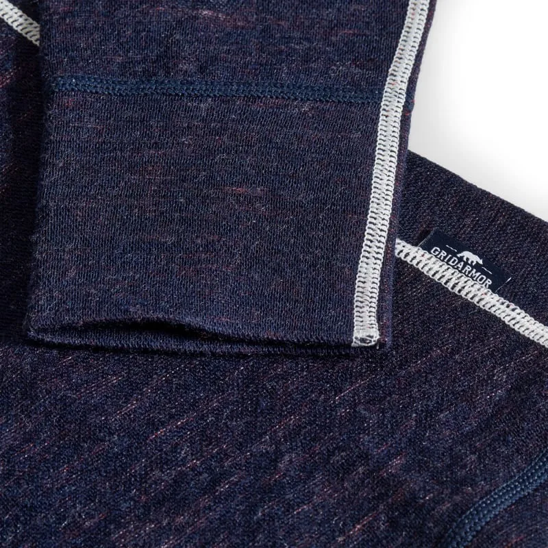 Gridarmor Women's Snøkrystal Jacquard Ullgenser Navy Blazer