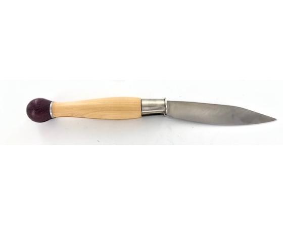 Nontron Virole n° 25 - Boule - Manche en Buis - Amarante Couteaux de Poche par Nontron