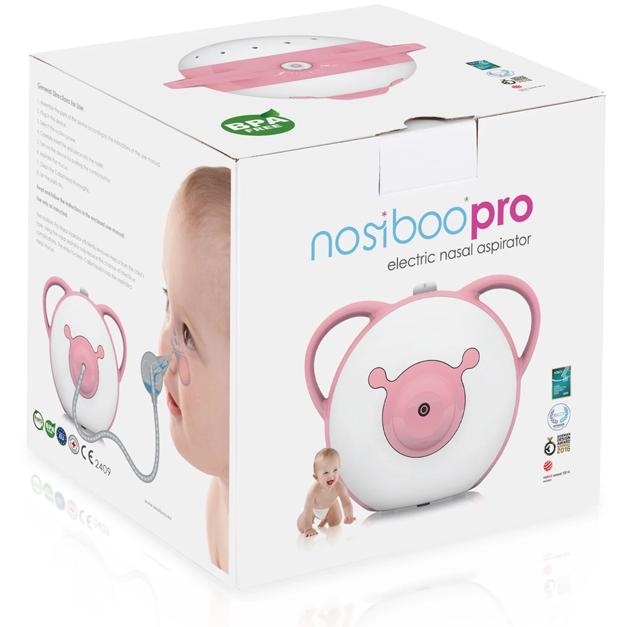 nosiboo® Elektrischer Nasensauger Pro in rosa