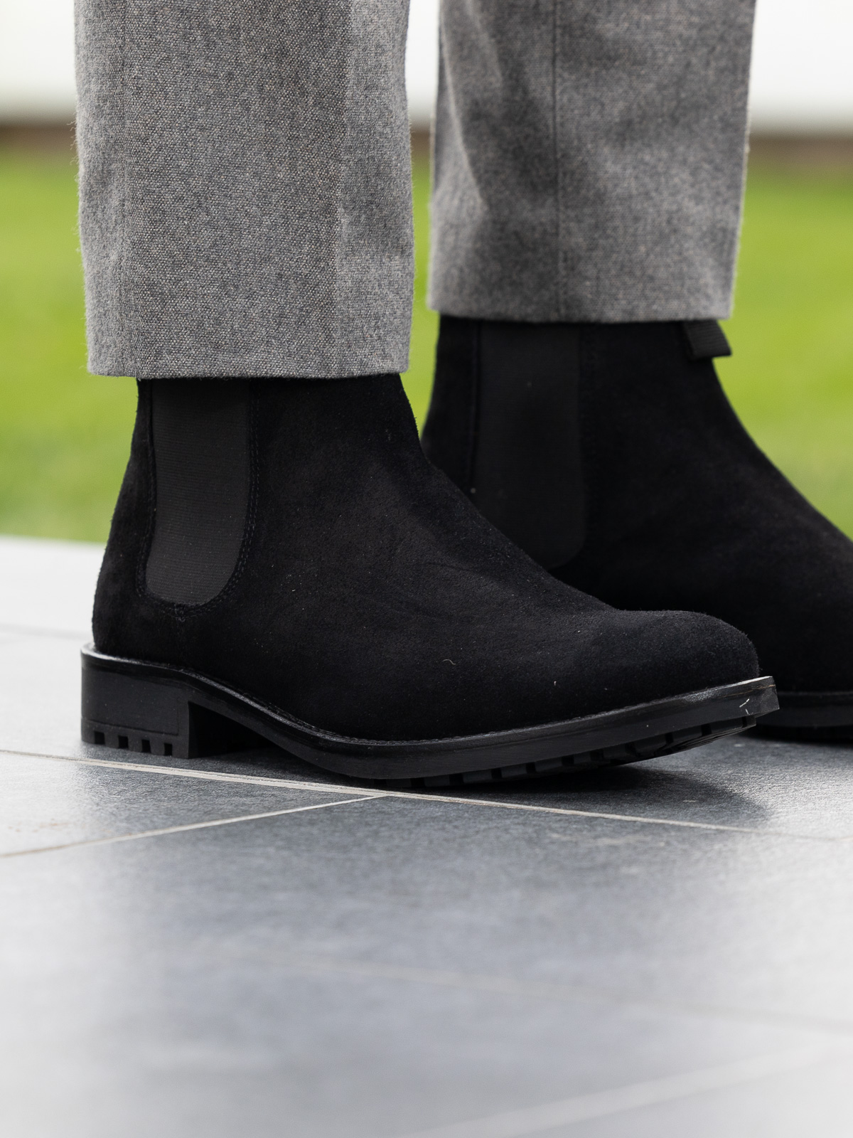Noodles - Chelsea Boot Suede Black - Trapes Sko