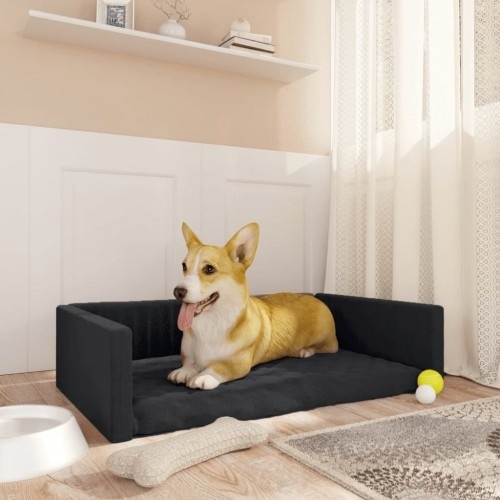 Cama baú preta Vidaxl para cães
