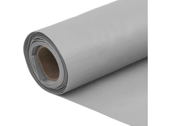 écran d'intimité de balcon gris 400x120 cm PVC