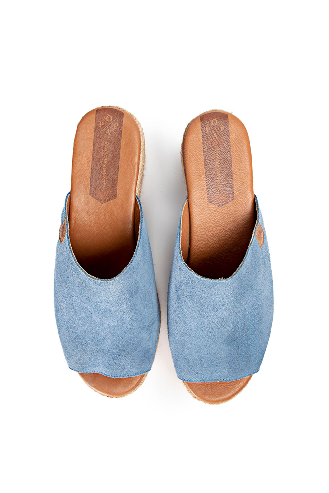 Cunhas de arenito azul com serragem - azul