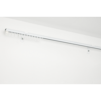Intensions 3 cm wandsteun gordijnrail Plus wit 2 stuks