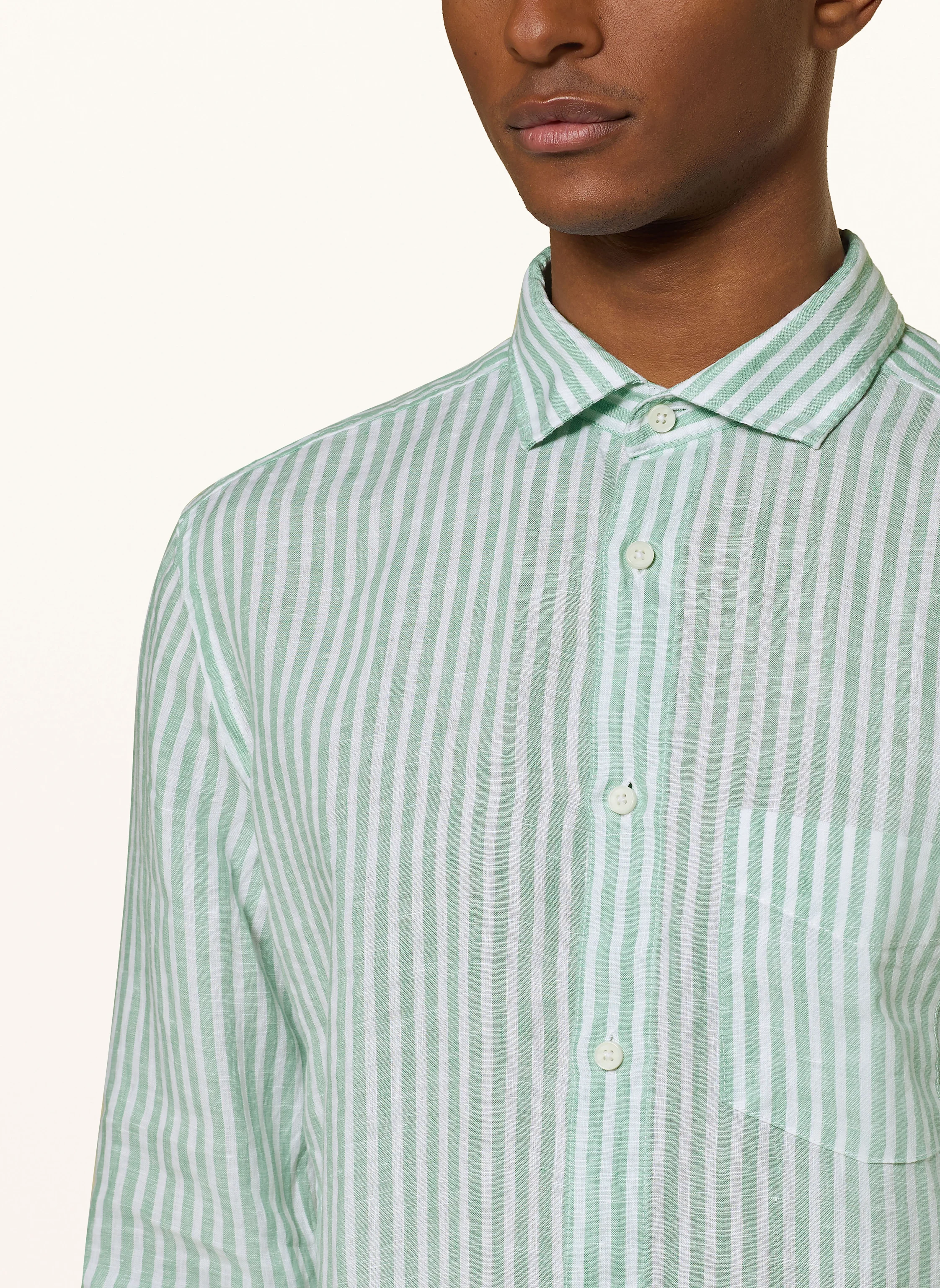 OLYMP Leinenhemd Casual regular fit