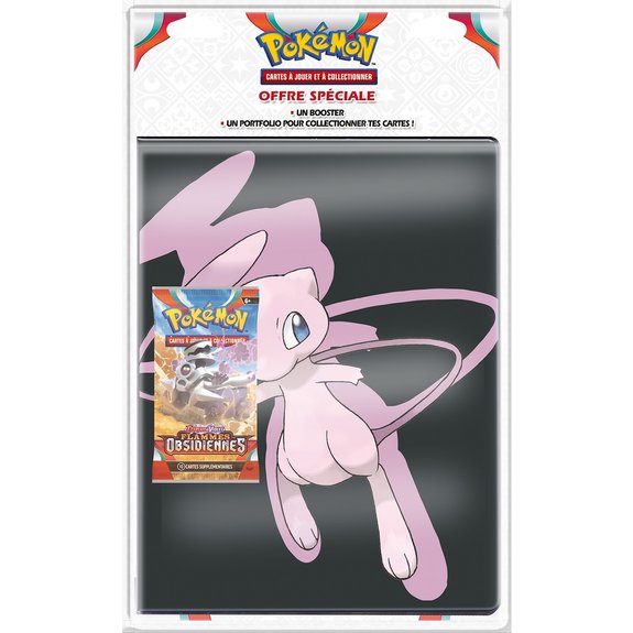 Pack cahier range cartes et boosters Pokemon Ecarlate et Violet – Flammes Obsidiennes