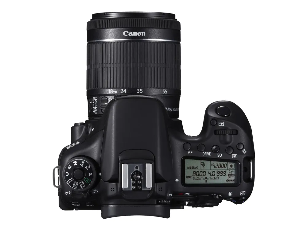 Canon EOS 70D - Digitalkamera - SLR - 20.2 MP - APS-C - 1080p - 3x optisk zoom EF-S 18-55 mm IS STM objektiv - Wireless LAN