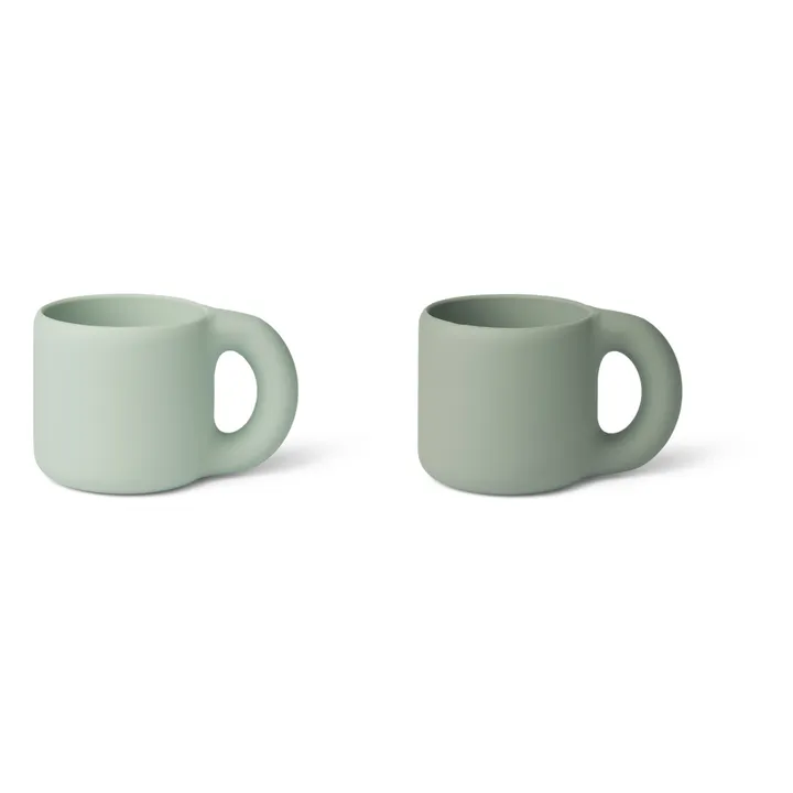 Liewood Mugs Kylie en silicone - Set de 2 | Vert pâle
