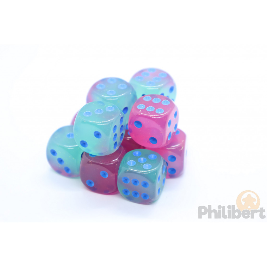 Set de 12 Dés 6 Faces Chessex Gemini