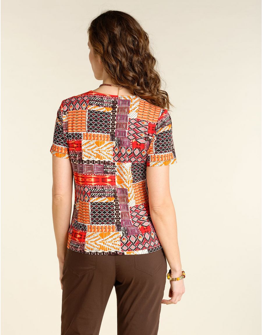 T-shirt à col carré