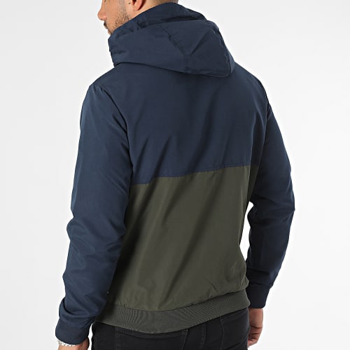 Coupe-Vent Capuche Rush Bleu Marine Noir