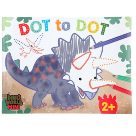 Dino World stip naar stip kleurboek MINI DINO