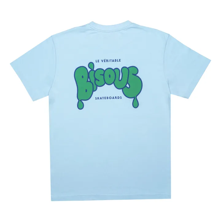 Bisous Skateboards T-shirt Veritable | Bleu ciel
