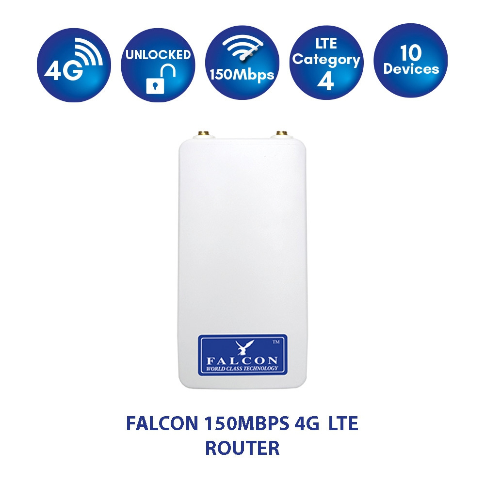 Falcon Rural 4G LTE Breitbandantenne inkl. mobilem Router 150 Mbit/s