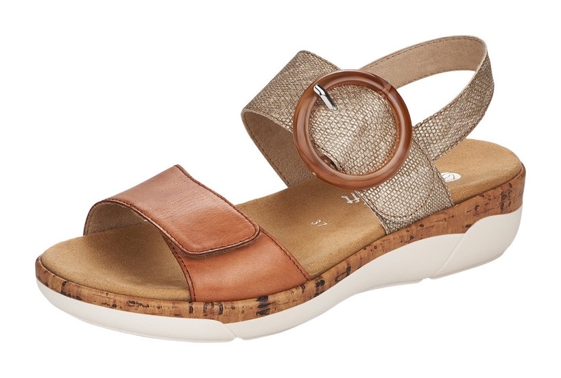 Remonte Keilsandalette  , Sommerschuh, Riemchensandale, praktische Klettverschlüsse