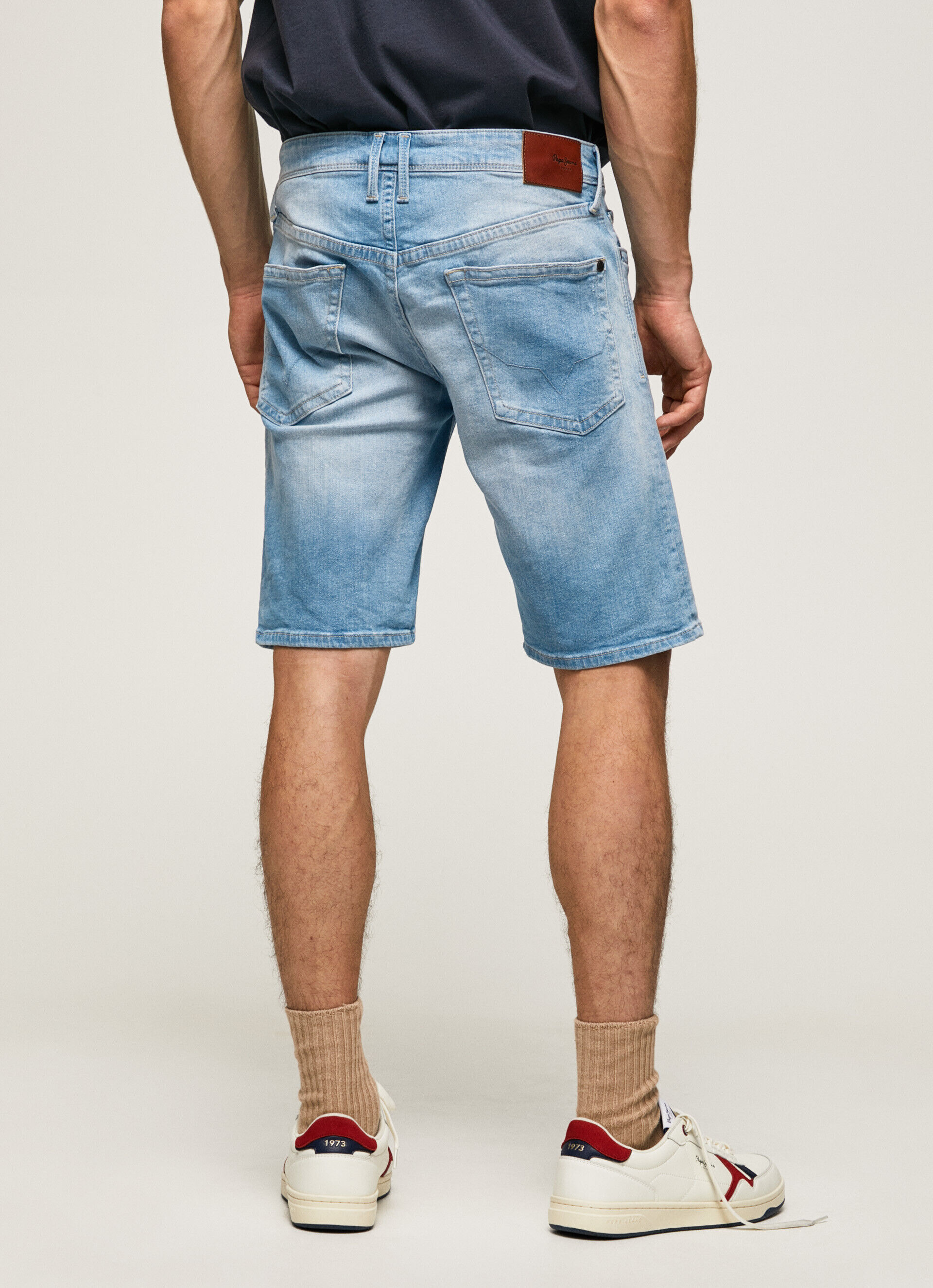 BERMUDA DENIM HATCH FIT SLIM - jeans