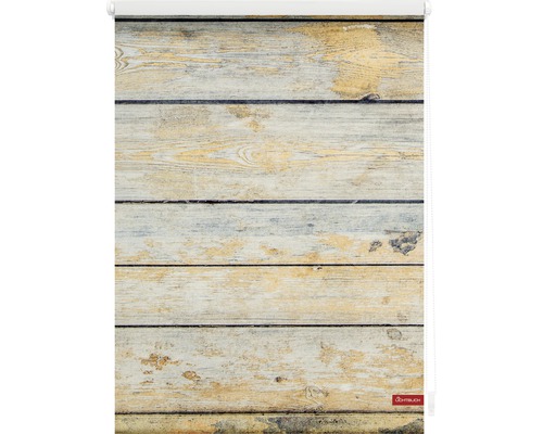 Klemrolgordijn, geen boren nodig, shabby chic stijl, 45x150 cm, inclusief klembeugels