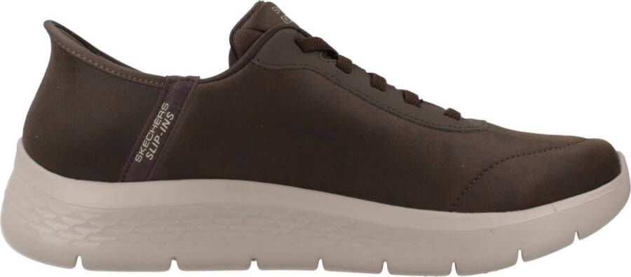 Skechers Go Walk Flex Smooth Motion Heren Instappers Bruin