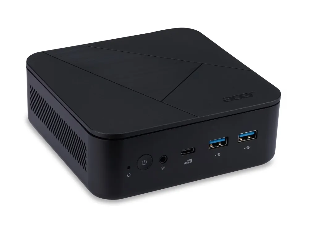 Acer Veriton NUC VN1502G-13U7U - Barebone - mini PC 1 x Core i7 1355U / op til 5 GHz - RAM 0 GB - Intel Iris Xe Graphics - Gigabit Ethernet, IEEE 802.11ax (Wi-Fi 6), Bluetooth