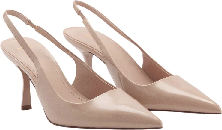 MANGO Pointed toe heel shoes Lt-pastel pink