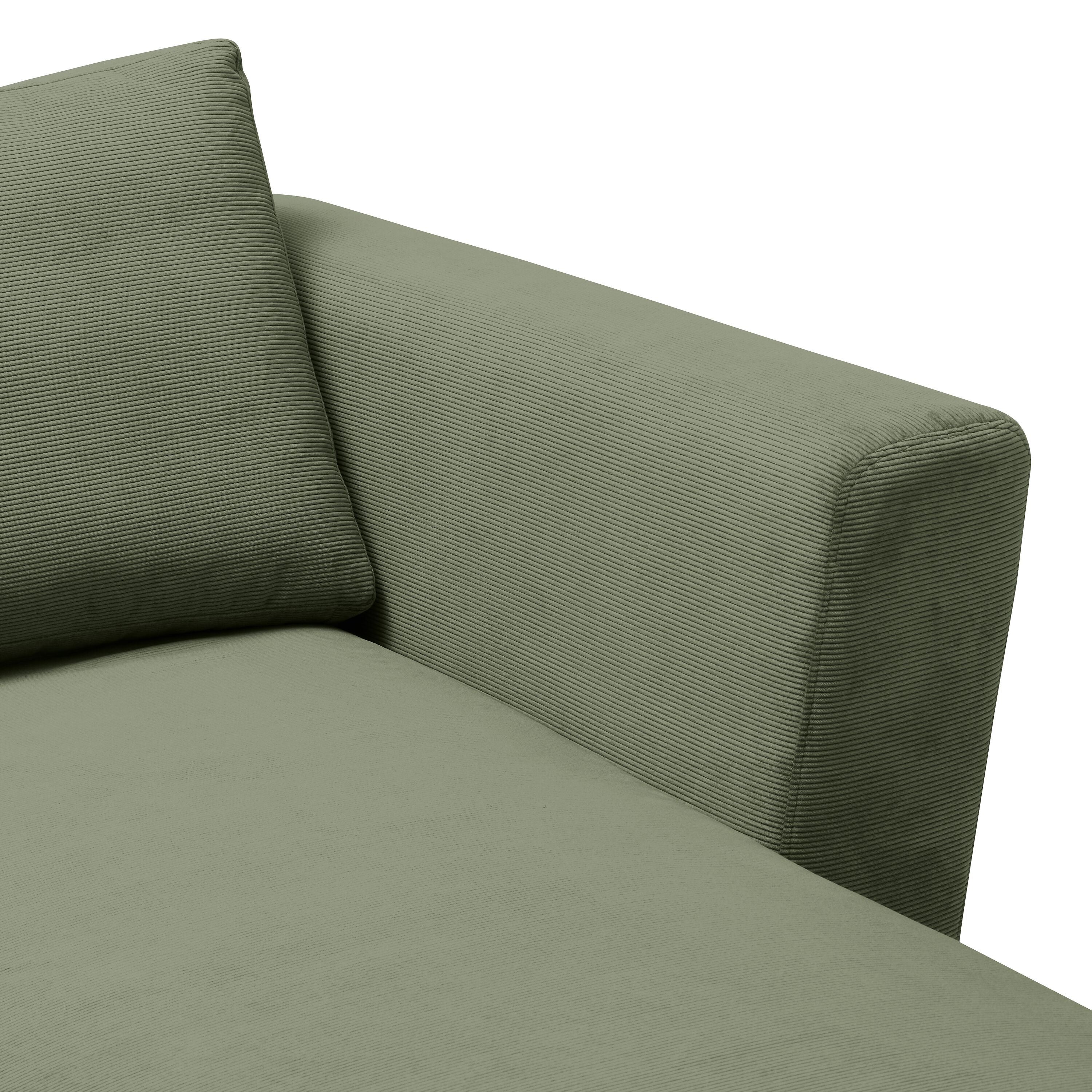 DIENER Ecksofa - Grün / B: 235.0 cm x T: 156.0 cm x H: 81.0 cm