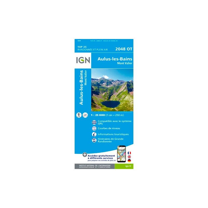 Aulus Les Bains - Carte topographique